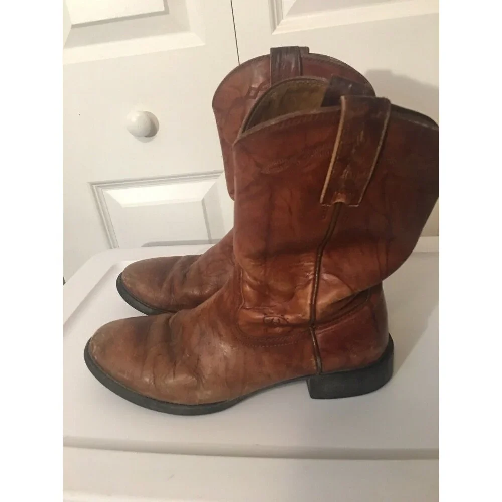 Ariat Brown Leather Boots Men’s Sz 8 D‎ Style No 35503